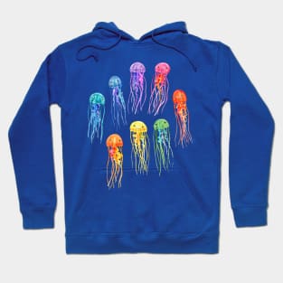 Rainbow Watercolor Jellies Hoodie